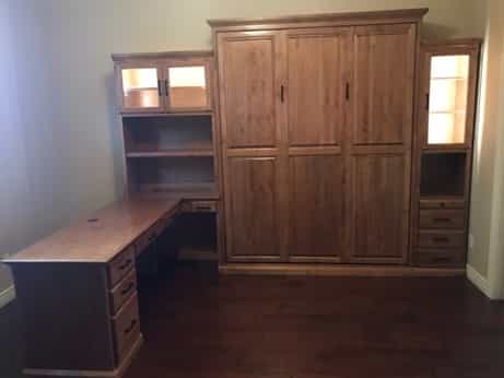 Cambridge Wall Bed With Full Desk - Wallbeds n More Phoenix