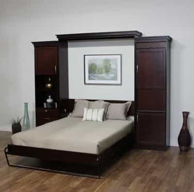 Open Glen Ellyn Wall bed with Cabinets and Bed - Wallbeds n More Phoenix