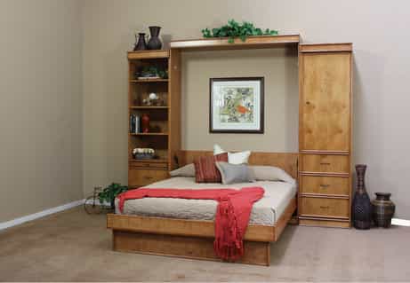 Portola Wallbed Open with Bed - Wallbeds n More Phoenix