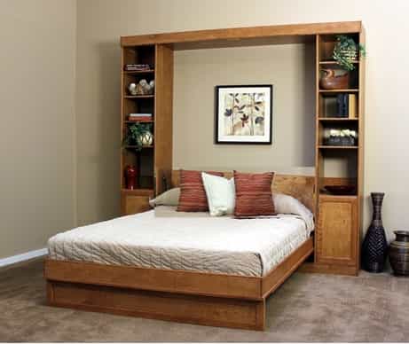 Tahoe Wall Bed with Side Piers and Open - Wallbeds n More Phoenix
