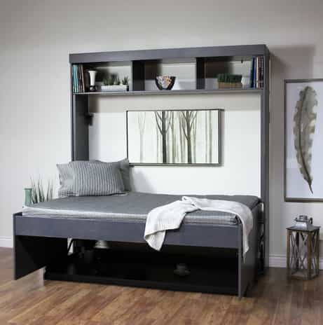 Hidden Bed with Hutch Open Wall Bed - Wallbeds n More Phoenix