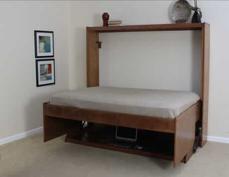 Hidden Bed no Hutch Fully Open Wall Bed - Wallbeds n More Phoenix
